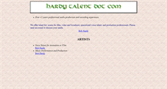 Desktop Screenshot of hardytalent.com